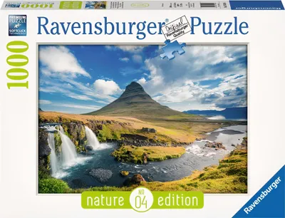 Produktbild von 1000 Teile Ravensburger Puzzle Nature Edition Wasserfall Kirkjufel, Island 19539