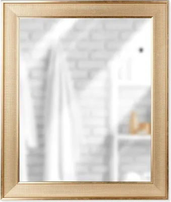 Obrázek produktu pro Obdélníkové zlaté nástěnné zrcadlo 49,5x59,5 cm
