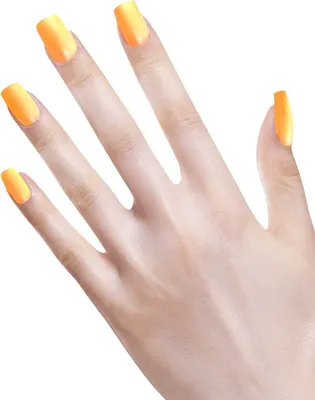 Image de Ongles autocollants 12pcs. néon orange
