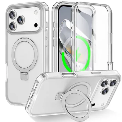 Produktbild von Handyhülle MagSafe für Apple iPhone 17 Pro Max Frosted Ring Halterung 360-Grad