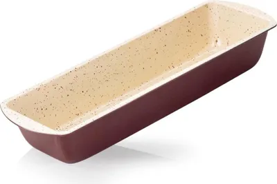 Produktbild von NAVA Backform Brotbackform Kastenform TERRESTRIAL mit Beschichtung aus Keramik und Granit zum Backen von Brot Pasteten Rührkuchen 39x12,5x6 cm