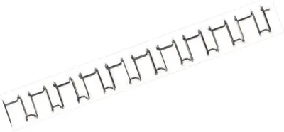 Produktbild von GBC MultiBind Drahtbinderücken, schwarz, 10mm (100), Schwarz, 130 Blätter, A4, 220 mm, 104 mm, 100 Stück(e)