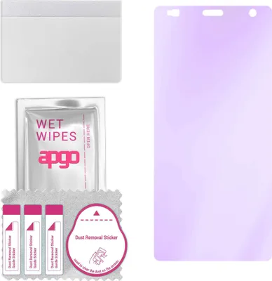 Produktbild von apgo Hybrid Schutzglas, kompatibel mit Sony Xperia XZ2, Anti-Blue, 9H Härte, toller Ersatz für Hartglas, kratzfester Displayschutzglas, Displayschutz, Full Glue