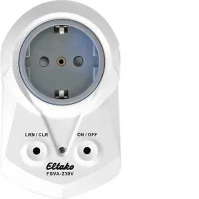 Immagine prodotto di Eltako 30100003 Attuatore di commutazione prese senza fili FSVA-230V 10A/250V + misura VA