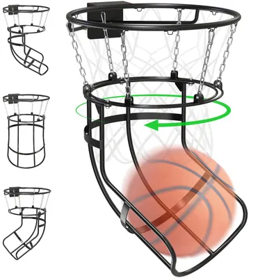 Image de Support de fixation pour panier de basket, compatible avec les jantes de 18 pouces - Rebondisseur avec plateau rotatif à 360°