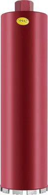 Image de Foret diamanté - Couronne de forage 112 mm M22 - Forage à sec et à eau - Pour béton, brique, asphalte - Rouge