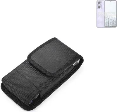 Produktbild von Holster Gürteltasche kompatibel mit Tecno Pop 6 Holster Gürtel Tasche wasserabweisend Handy Hülle Schutz Hülle Outdoor schwarz K-S-Trade