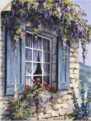 Produktbild von ARTland Wandbild, selbstklebend Fenster I Größe: 45x60 cm
