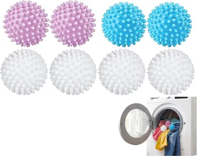 Produktbild von Trocknerbälle 8 Stück, PVC, 5,5 cm, für Wäschetrockner
