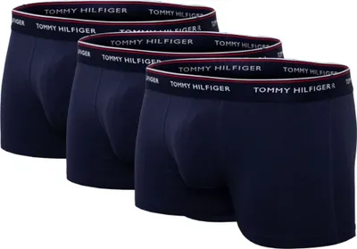 Produktbild von Tommy Hilfiger Boxershorts (3er-Pack), Herren-Boxershorts in normaler Länge, blau