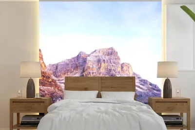 Produktbild von MuchoWow® Fototapete für Wohnzimmer oder Schlafzimmer Wandtapete Vinyl Motivtapete Kolumbien - Berg - Schnee - 260x260 cm - Papiertapeten