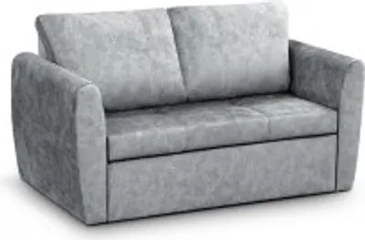 Produktbild von Sofa mit Schlaffunktion und Bettkasten, Couch für Wohnzimmer, Schlafsofa Federkern Sofagarnitur Polstersofa Wohnlandschaft mit Bettfunktion - Sara 120 Lux (Hellgrau)
