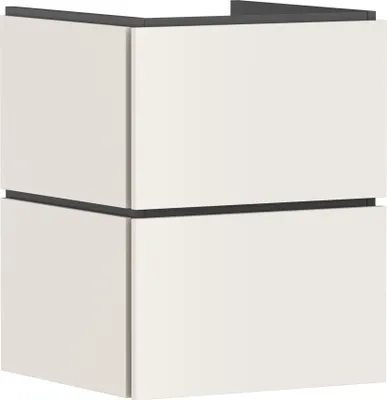 Produktbild von hansgrohe Waschtischunterschrank Xilesa E 480x470mm, 2 Schubkästen, sandbeige matt