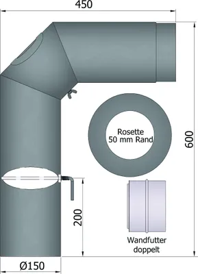 Produktbild von Rauchrohrset Standard