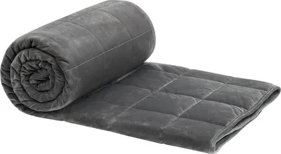 Produktbild von Happyment Gewichtsdecke 7 kg – Grau – 150 x 200 cm – Schwere Decke für Erwachsene – Weighted Blanket