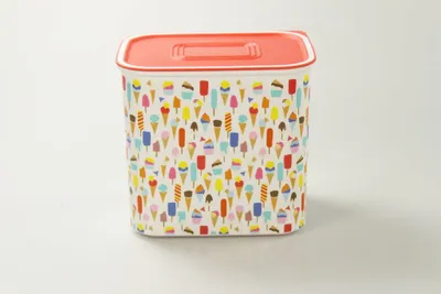 Produktbild von TUPPERWARE Quadro 2,1 L weiß rot Eis Motiv A152 Dose Box Vorratsdose Ultimo MIT GESCHENK