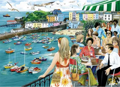 Productafbeelding van GIBSONS Puzzel-diner in Tenby, 1000 stukjes