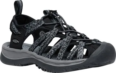Produktbild von Keen Whisper Damen Sandalen Schwarz/Grau, Farbe:black/steel grey, Größe:39.5 (US 9)