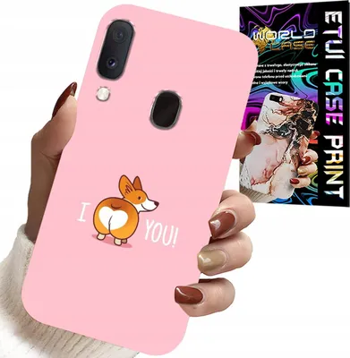 Produktbild von Hülle Für Samsung Galaxy A40 - Lustige Designs Ich Liebe Dich Hund Hülle
