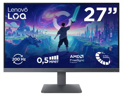 Produktbild von Lenovo LOQ 27-10 Monitor, 68,6 cm (27"), 1920 x 1080 Pixel, Full HD, LED, 4 ms, Schwarz