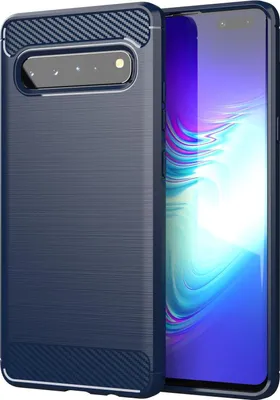Produktbild von Cadorabo Hülle für Samsung Galaxy S10 5G in Blau Schutzhülle TPU Case Cover Etui Handyhülle