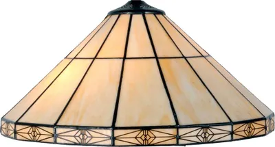 Zdjęcie produktu dla Clayre & Eef Abażur Tiffany Ø 41 cm Beżowy Metal