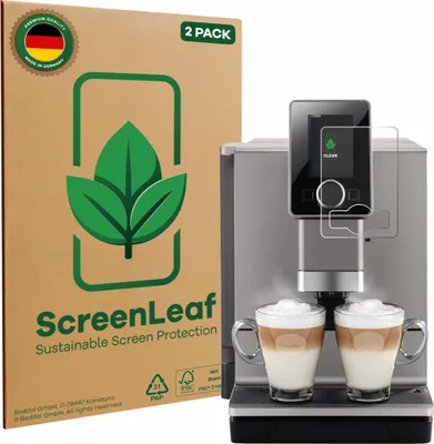 Produktbild von 2x ScreenLeaf Schutzfolie für Nivona NICR 930 CafeRomatica nachhaltiger Displayschutz Display Schutz Folie Klar Transparent