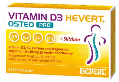 Obrázek produktu pro Vitamin D3 Hevert Osteo Pro, tablety, 60 tablet