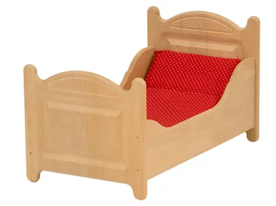Produktbild von Drewart Puppenbett aus Holz, Holzspielzeug Puppenmöbel 933-3000