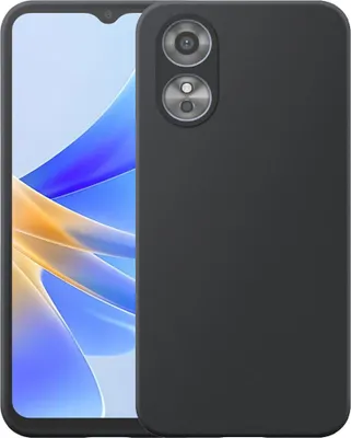 Immagine prodotto di Adatto per Oppo A17 Custodia del telefono nero Custodia flessibile in silicone TPU - Custodia posteriore flessibile in silicone TPU - Nero - Smartphonics