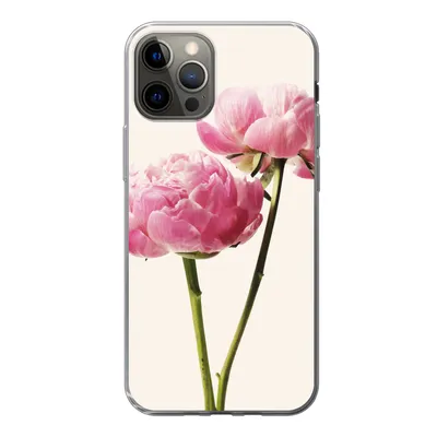 Produktbild von MuchoWow® Handyhülle Schutzhülle Hülle für iPhone 13 Pro Blumen - Blüte - Rosa Silikon Softcase Handy Hülle - Handy-Tasche