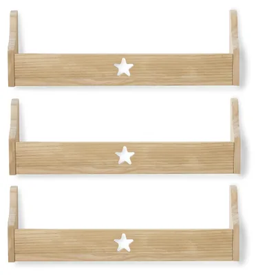 Immagine prodotto di Set di 3 mensole da parete in legno per bambini