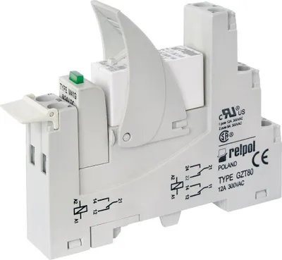 Obrázek produktu pro Rozhraní relé: 2P - dva spínací kontakty PI84-024DC-M41G-TS-2012 RELPOL