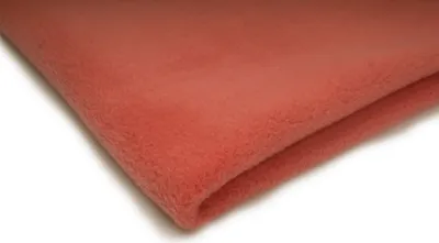 Produktbild von Polar Fleece Stoff, Strickfleece 410 g/m² helle Koralle 50 x 155 cm