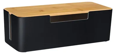 Produktbild von Omgoods – Kabelmanagementbox mit Holzdeckel zur Organisation