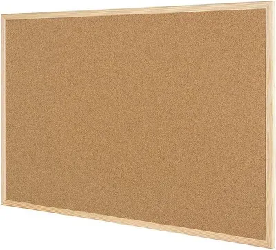 Produktbild von Famanu Pinnwand Naturkork 60 x 40 cm - Rahmen aus Kiefernholz