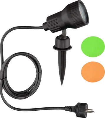 Produktbild von 1-flammiger Gartenstrahler inkl. GU10 LED Leuchtmittel 230V