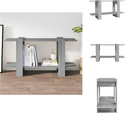 Obrázok produktu pre vidaXL Regál Grey Sonoma 100x30x51 cm Materiál na báze dreva - Regály a knižnice