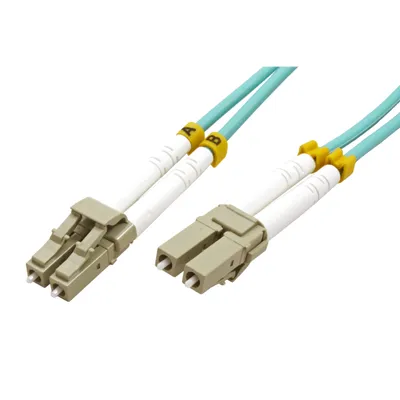 Immagine prodotto di Value VALUE Cavo jumper in fibra ottica, 50/125µm, LC/LC, OM3, turchese 1 m