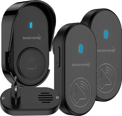 Produktbild von Kabellose IP44 Türklingel Set: 1 Sender, 2 Empfänger 250m