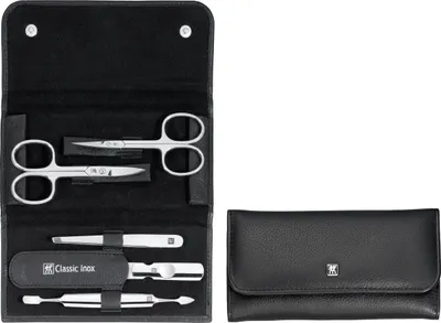 Produktbild von Zwilling Maniküre Pediküre Set 5tlg. mit Nagelschere, Leder