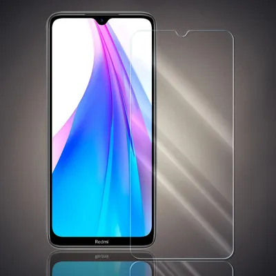 A transparent screen protector is shown next to a smartphone.
