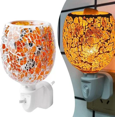 Produktbild von Elektrische Duftlampe - Steckdose für Aromalampe - Schafft stimmungsvolle Beleuchtung - Geruchsverbreitung ohne Flamme - 166 cm - Orange