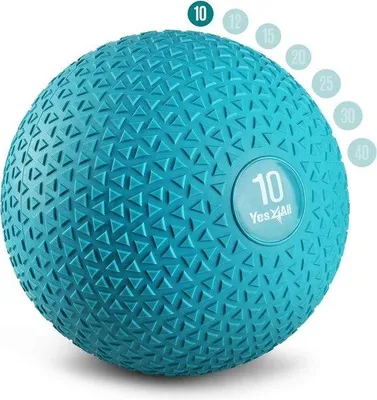 Produktbild von Medizinball Schlammers - 4,5 kg, 6,8 kg, 9 kg, 11,3 kg, 13,6 kg, 18 kg - glänzend, schwarz, blauw, Türkis, orange