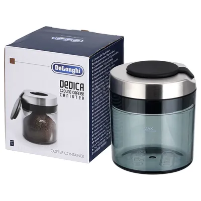 Produktbild von De’Longhi DLSC305, Kaffeesatzbehälter, Schwarz, Silber, Transparent, 170 g, 1 Stück(e)
