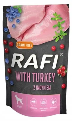 Produktbild von DOLINA NOTECI Rafi with turkey - Nassfutter für Hunde - 500g