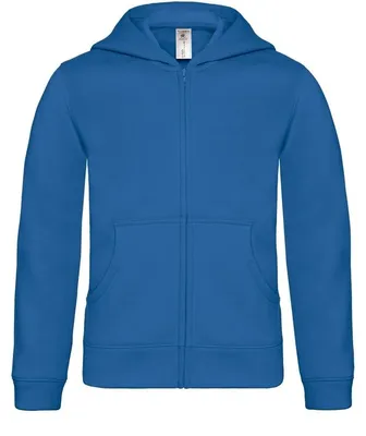 Obrázok produktu pre Detská mikina, kapucňa, zips - B&C HOODED FULL ZIP/K - royal - veľ 5/6