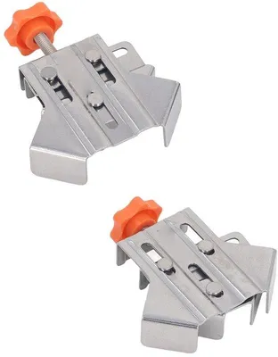 Immagine prodotto di Morsetto doppio, morsetto angolare a 90 gradi, morsetto angolare in acciaio inossidabile, morsetto per utensili, morsetti regolabili per saldatura, lavorazione del legno, foratura, set