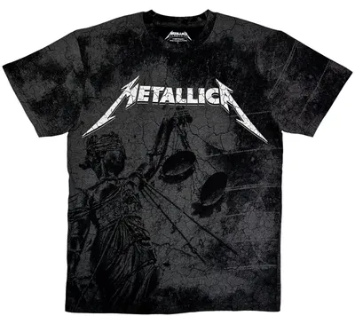 Immagine prodotto di Maglietta nera taglia M della collezione "Justice Wash" dei Metallica