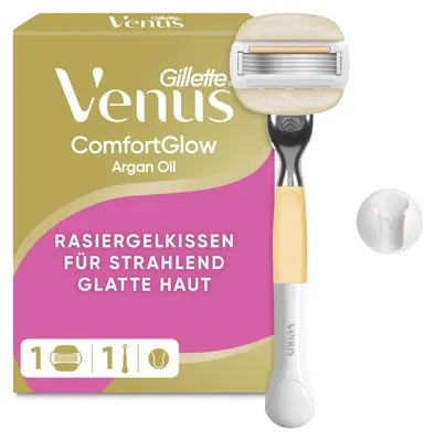 Obrázek produktu pro Holící strojek Gillette Venus Comfortglow pro ženy, šedá/žlutá barva